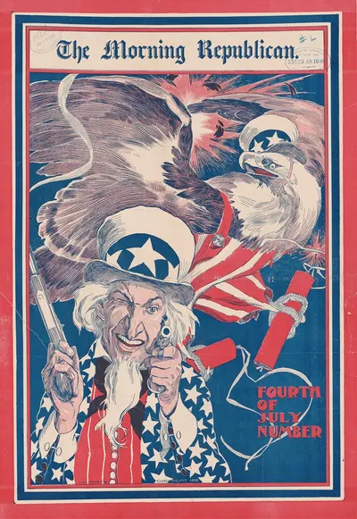 The Morning Republican fourth of July number by Нельсон Грин, 1898 — digital art print download
