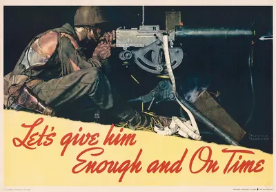 Let's give him enough and on time by Норман Роквелл, 1942 — digital art print download