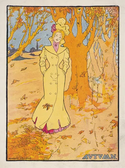 Autumn by Penrhyn Stanlaws, 1907 — digital art print download
