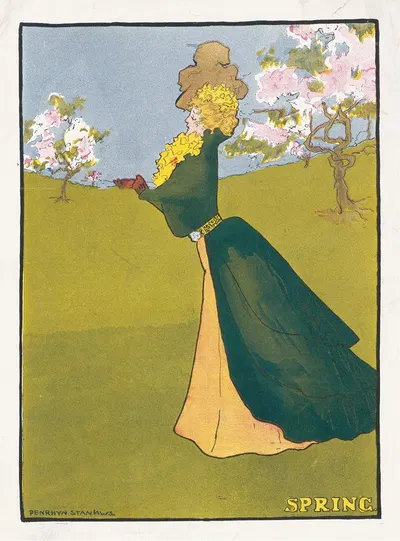 Spring by Penrhyn Stanlaws, 1907 — digital art print download