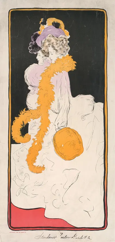 Stanlaws poster girl #2 by Penrhyn Stanlaws, 1902 — digital art print download