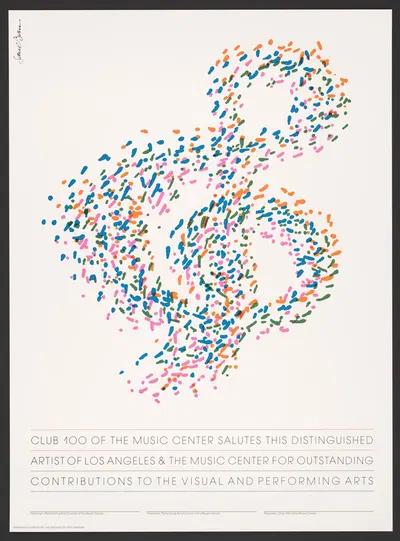 Club 100 of the Music Center salutes this distinguished artist… by Saul Bass, 1980-1990 — digital art print download