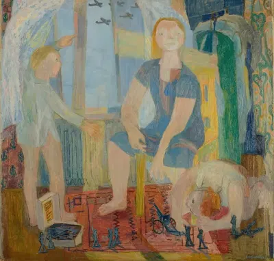 Tinnsoldater by Else Hagen, 1945 — digital art print download