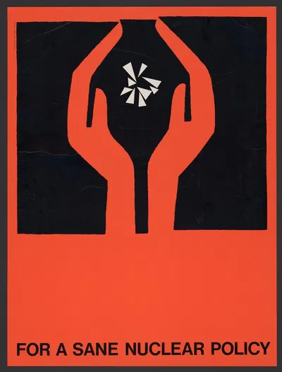 For a sane nuclear policy by Saul Bass, 1964 — digital art print download