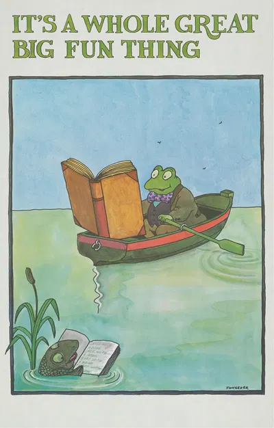 It's a whole great big fun thing by Tomi Ungerer, 1972 — digital art print download