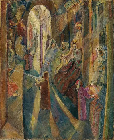 Базар на Востоке by Евгений фон Келер, 1910 — digital art print download