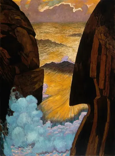 Vorhor, The Green Wave by Georges Lacombe, 1896-1897 — digital art print download
