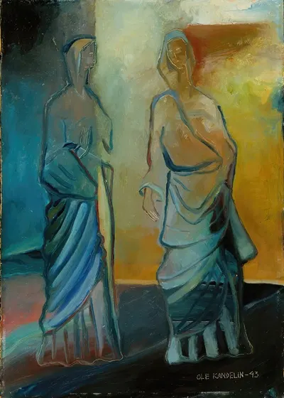 Two Apostles by Ole Kandelin, 1943 — digital art print download