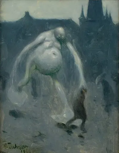 Platzregen by Richard Teschner, 1907 — digital art print download