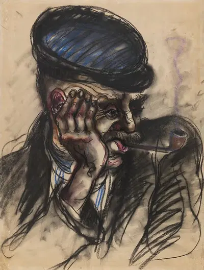 Портрет портового рабочего by Эльфрида Лохзе-Вехтлер, 1930 — digital art print download