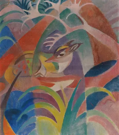 Больной лис by Жан Блоэ Ньестле, 1920 — digital art print download