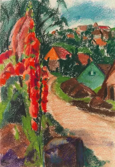 Лето в деревне by Кэтэ Лёвенталь, 1925 — digital art print download