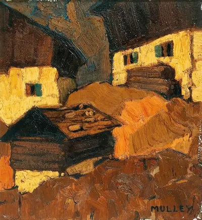 Горная ферма by Оскар Мулли, c. 1920 — digital art print download