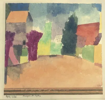 Landgut Bei Fryburg (Country House Near Fribourg) by Paul Klee, 1915 — digital art print download