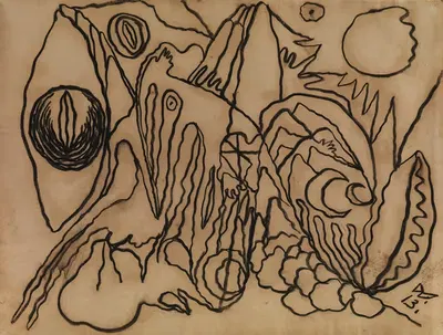 Astrale Landschaft IV by Wilhelm Morgner, 1913 — digital art print download