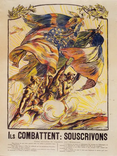 Ils combattent; Souscrivons by Виктор Пруве, 1918 — digital art print download