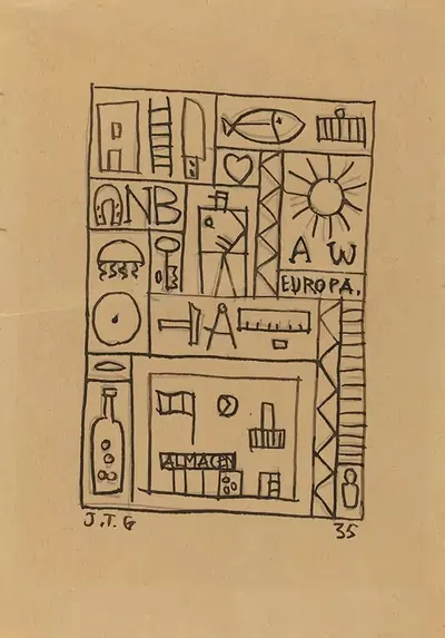 Untitled by Joaquín Torres-García, 1935 — digital art print download