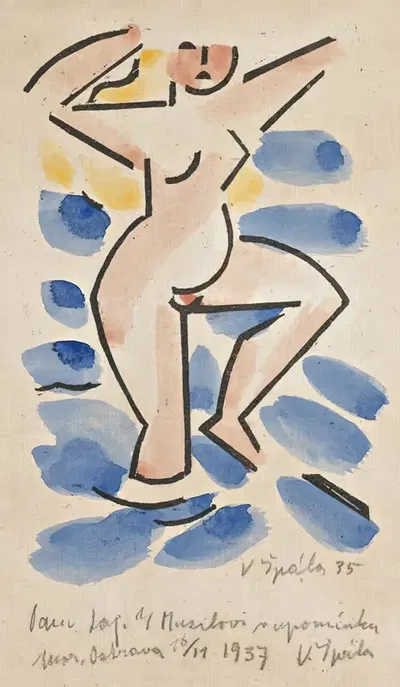 Ню by Вацлав Шпала, 1937 — digital art print download