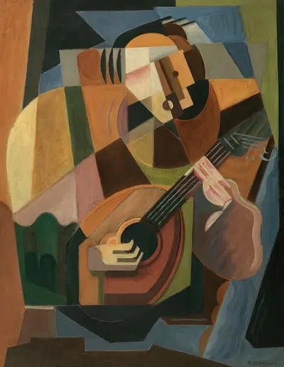 Игрок на лютне by Мария Бланшар, 1917-1918 — digital art print download