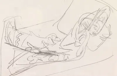 Liegende (Skizze zu dem Gemälde; Olympia) by Ernst Ludwig Kirchner, 1914 — digital art print download