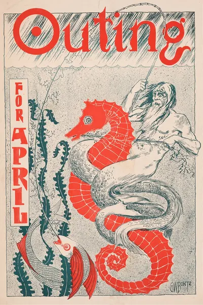 Outing for April, 1896 by Уиллард Бонте, 1896 — digital art print download