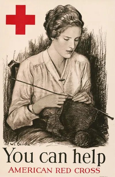 You can help–American Red Cross by Wladyslaw Theodore Benda, 1918 — digital art print download