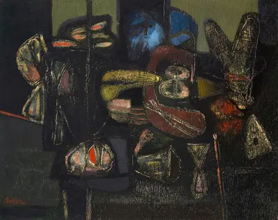 Старик, смотрящий в комнату by Янкель Адлер, 1944 — digital art print download