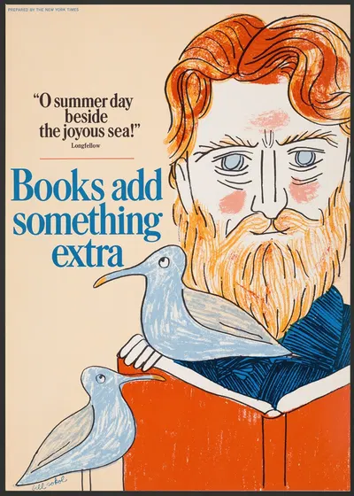 Books add something extra by Bill Sokol, 1966 — digital art print download