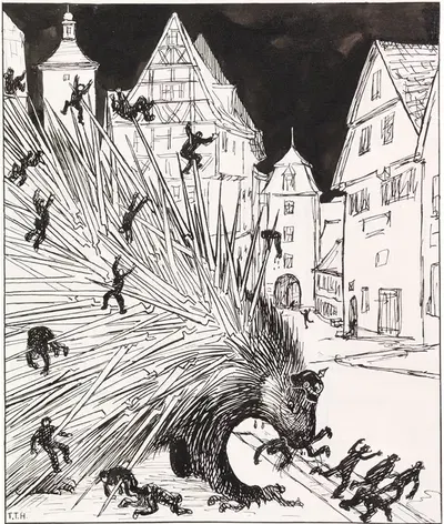 Пруссия колонизирует. Путь немецкого либерала by Томас Теодор Хейн, 1918 — digital art print download