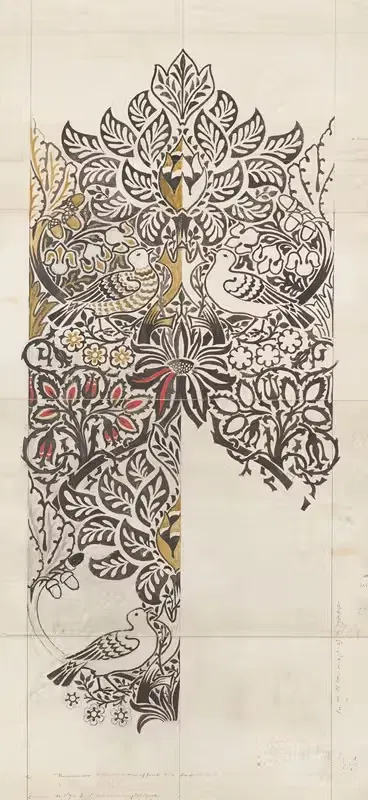 Голубь и роза by Уильям Моррис, 1879 — digital art print download