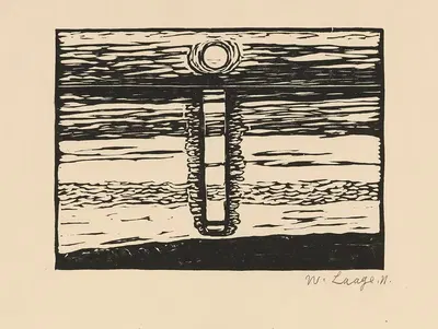 Sonnenuntergang am Wattenmeer by Wilhelm Laage, 1911 — digital art print download