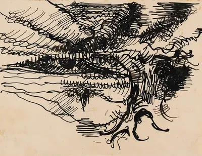 Landschaft by Wilhelm Morgner, 1910 — digital art print download