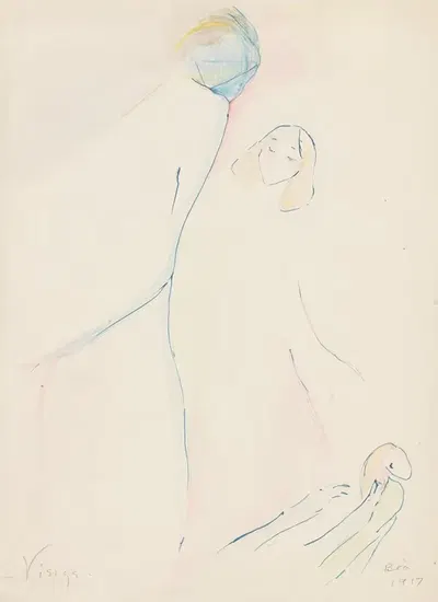 Дева by Беатрис Вуд, 1917 — digital art print download