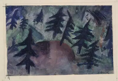The Pine Trees by Kate Traumann Steinitz — digital art print download