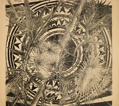 Композиция с чертополохом. by Ян Буляс, 1908 — digital art print download