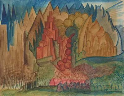 Закопане в Нью-Йорке by Леон Хвистек, 1917-1922 — digital art print download