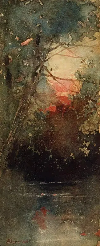 Woodland Sunset by Albert Bierstadt — digital art print download