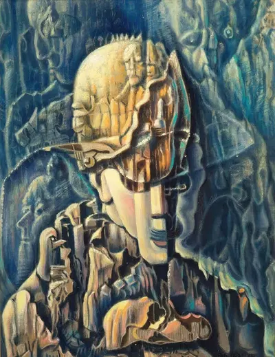 Сюрреалистический портрет by Бенджамин Ф. Берлин, 1938 — digital art print download