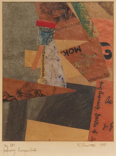 Mz 259 Zeichnung Campendonk by Kurt Schwitters, 1921 — digital art print download