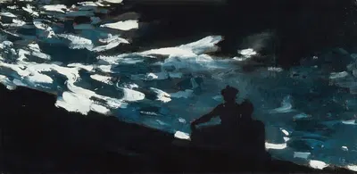 Moonlight on the Water by Winslow Homer — digital art print download