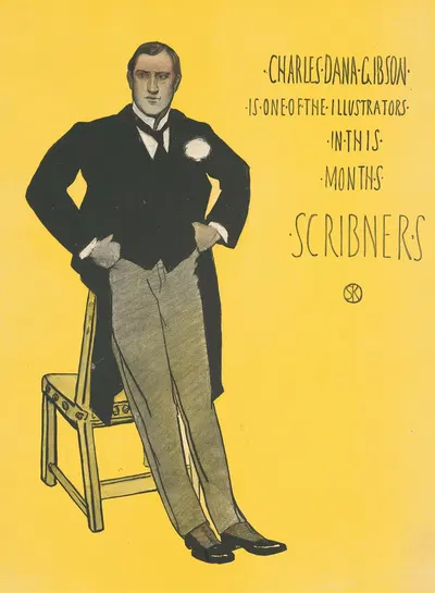 Charles Dana Gibson is one of the illustrators in this month's Scribners by Уильям Сержант Кендалл, 1896 — digital art…
