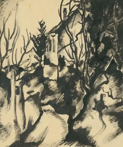 Dom medzi stromami by Konštantín Bauer, 1927-1928 — digital art print download