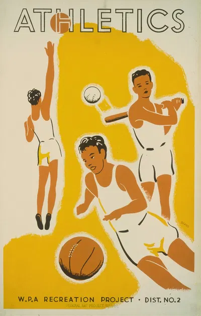 Athletics by Beard, 1939 — digital art print download