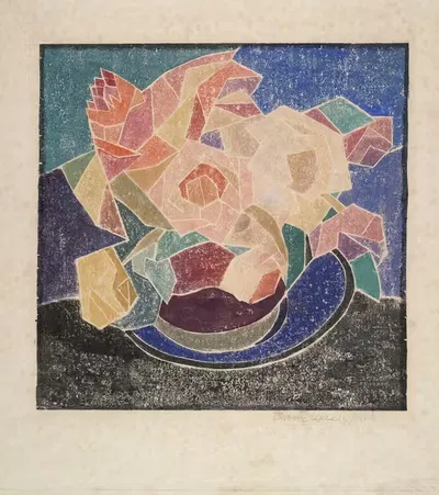 Июньские розы by Бланш Лаззель, 1922 — digital art print download