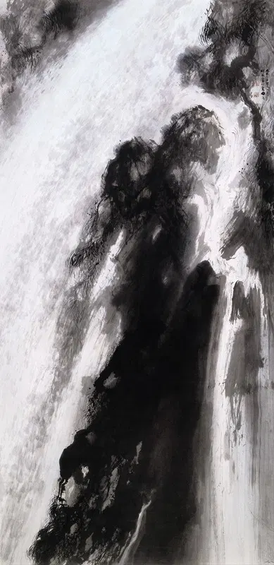 Waterfall by Takeuchi Seihō, 1925 — digital art print download