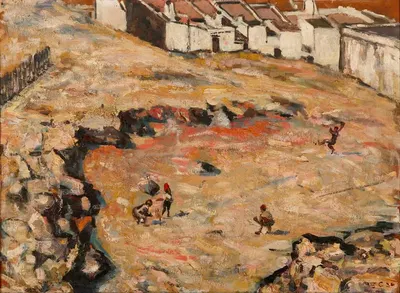 Матч по крикету (Малайский квартал) by Гарри Колдекотт, 1924 — digital art print download