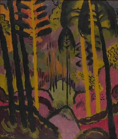 Стволы и листвы by Иоганн Вальтер-Курау, 1925 — digital art print download