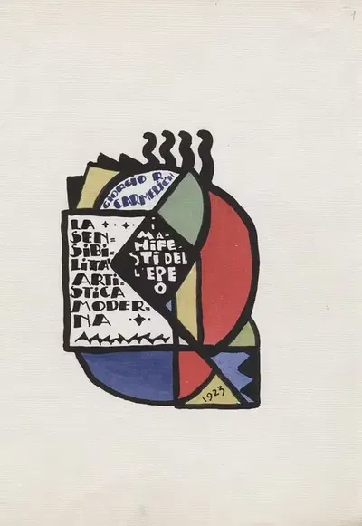La sensibilita artistica moderna by Giorgio Riccardo Carmelich, 1923 — digital art print download