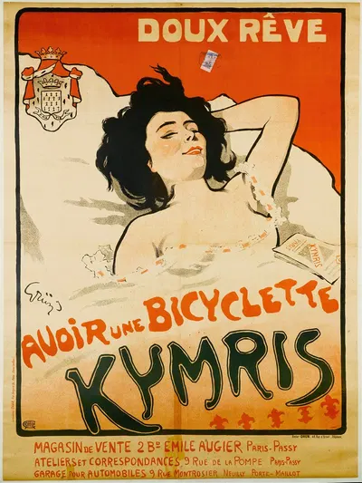 Doux Reve, Avoir Une Bicyclette Kymris by Jules-Alexandre Grün, 1898 — digital art print download