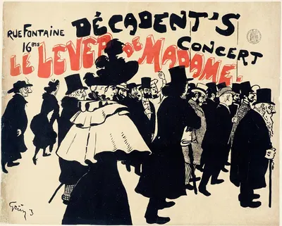 Rue Fontaine,16 Bis,Decadent's Concert Le Lever De Madame by Jules-Alexandre Grün, 1893-1896 — digital art print download